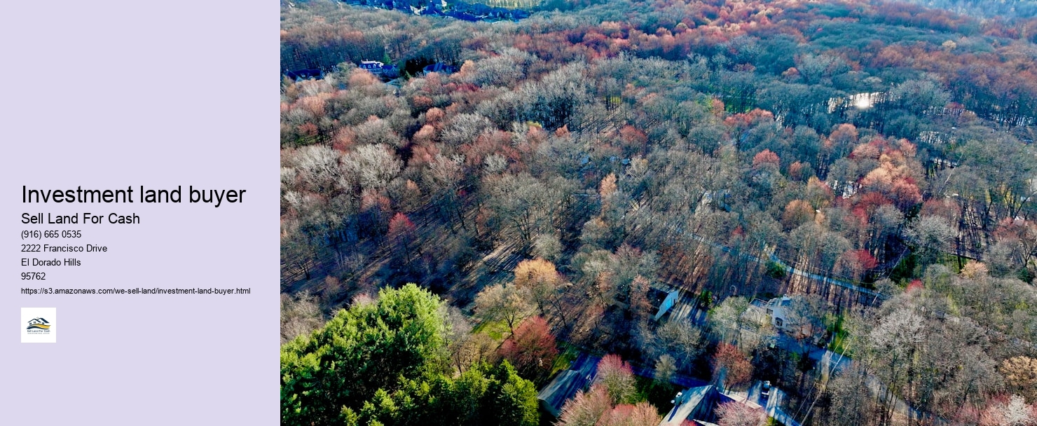 Investment land buyer