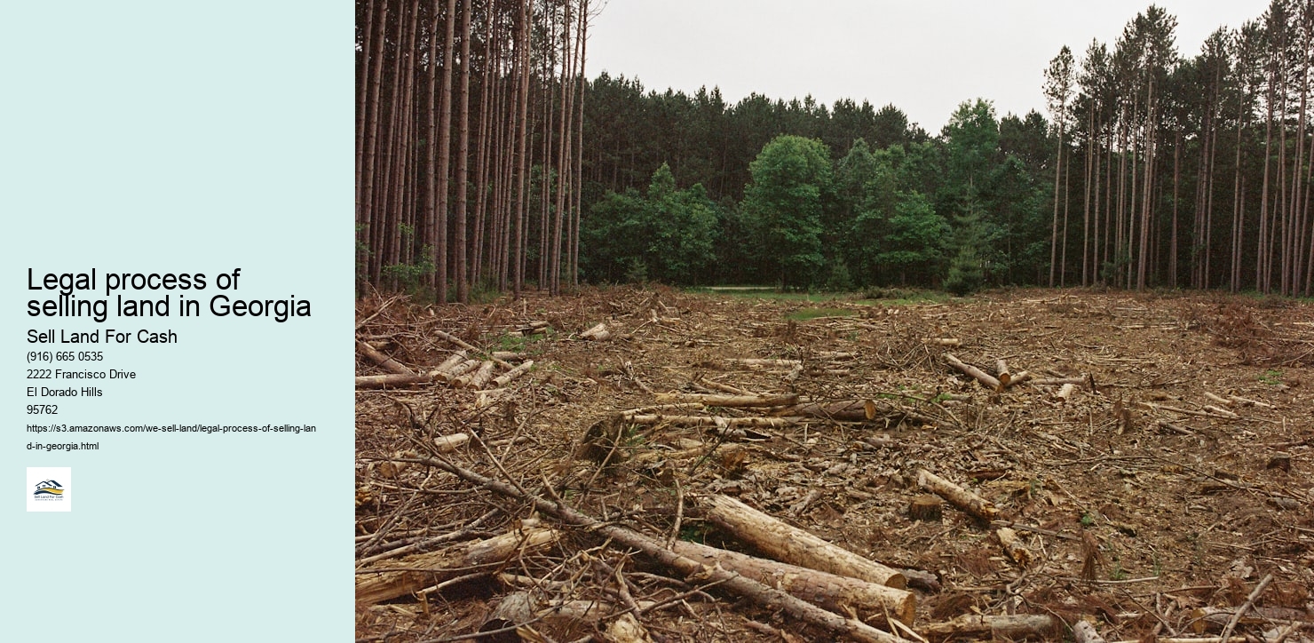 Legal process of selling land in Georgia