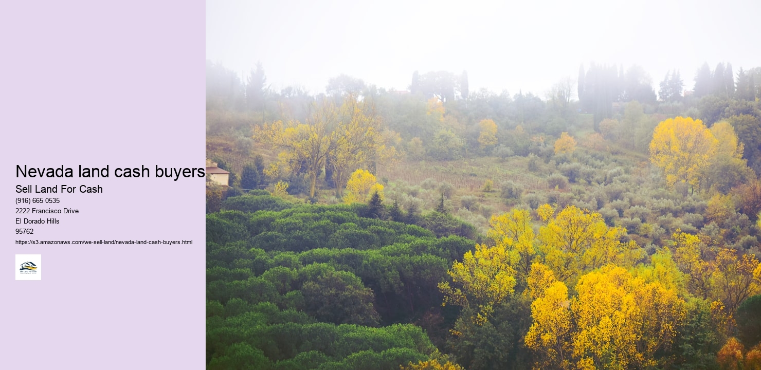 Nevada land cash buyers