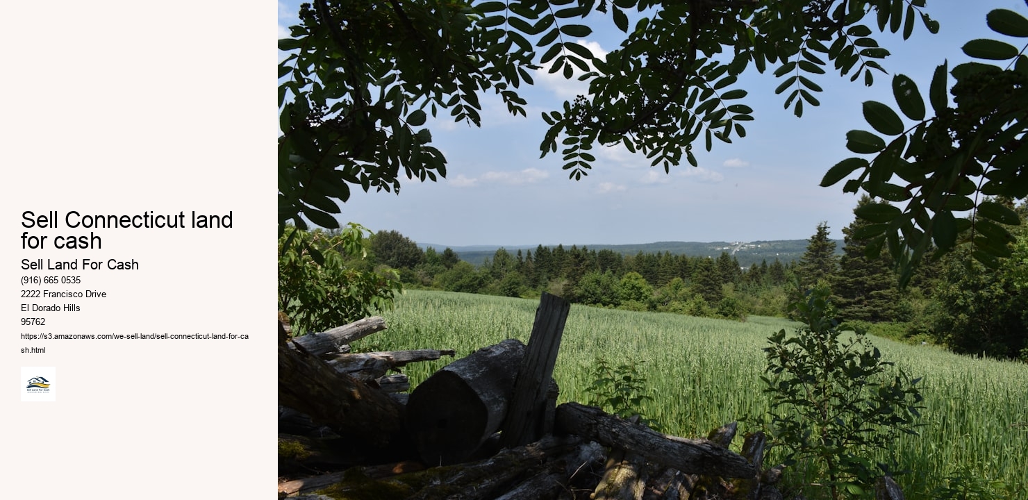 Sell Connecticut land for cash
