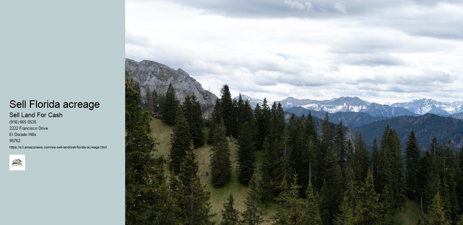 Sell Florida acreage