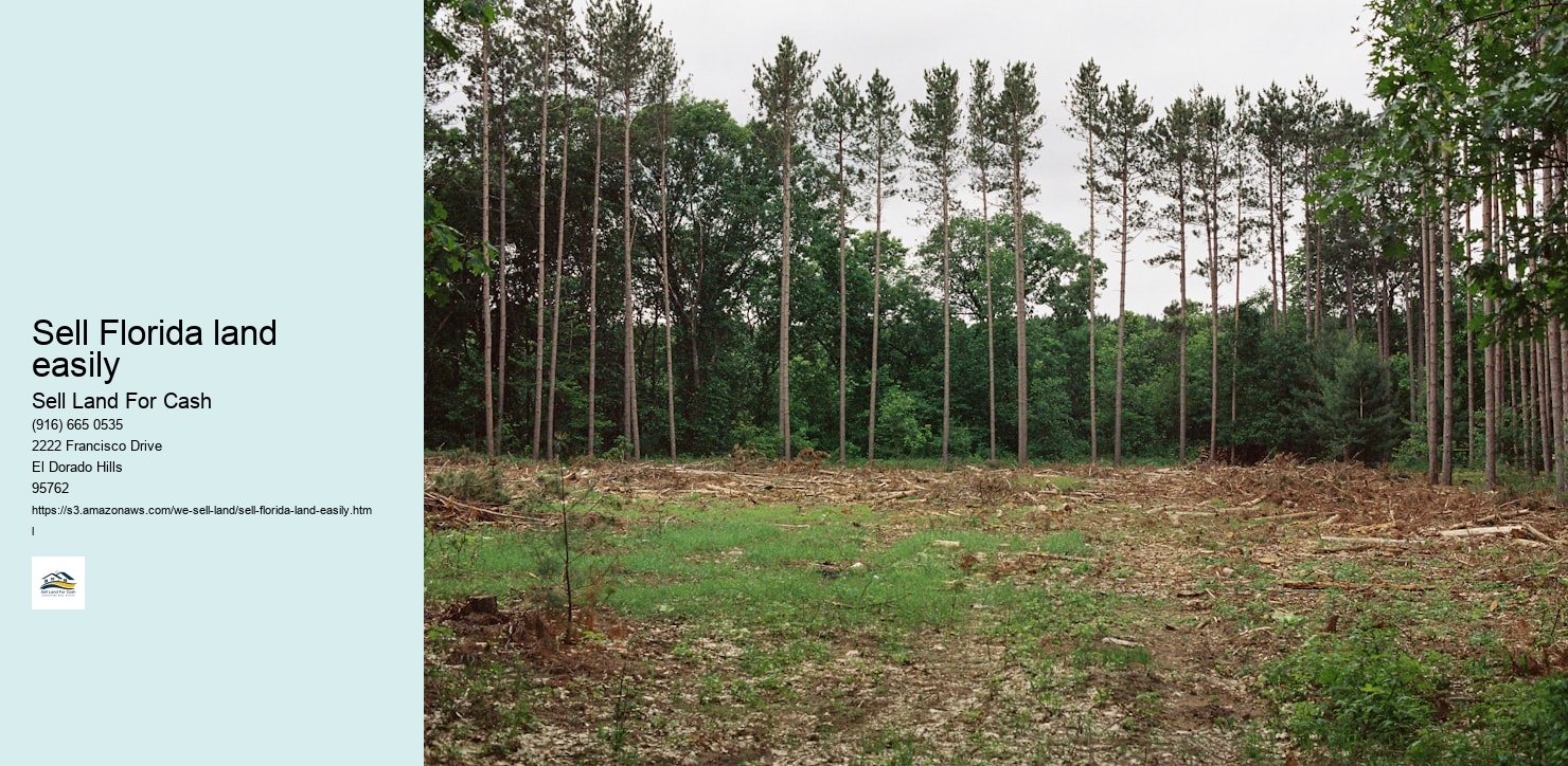 Sell Florida land easily