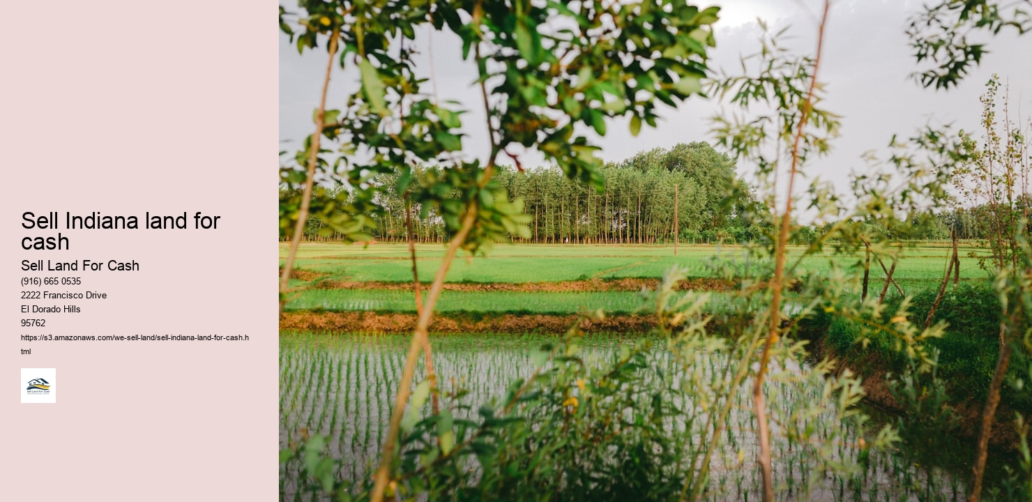 Sell Indiana land for cash