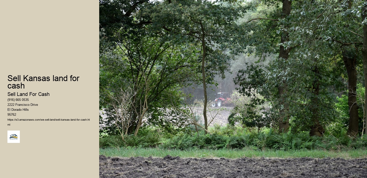 Sell Kansas land for cash