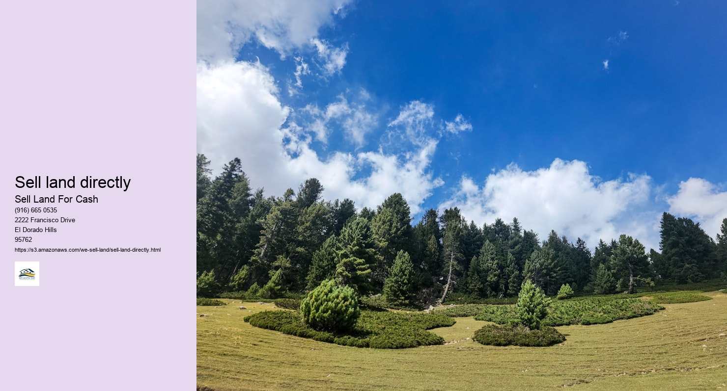 Sell land directly