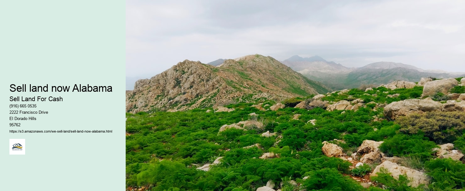 Sell land now Alabama