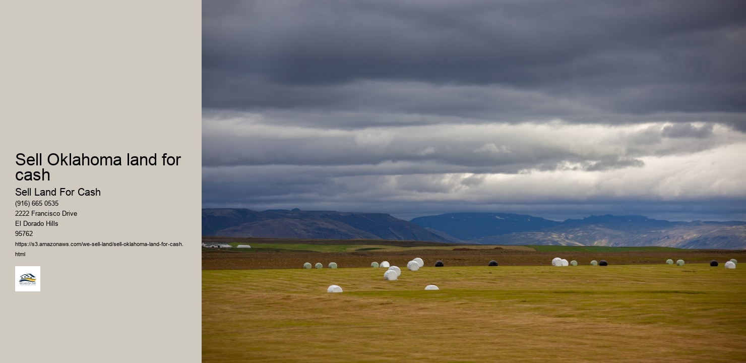 Sell Oklahoma land for cash