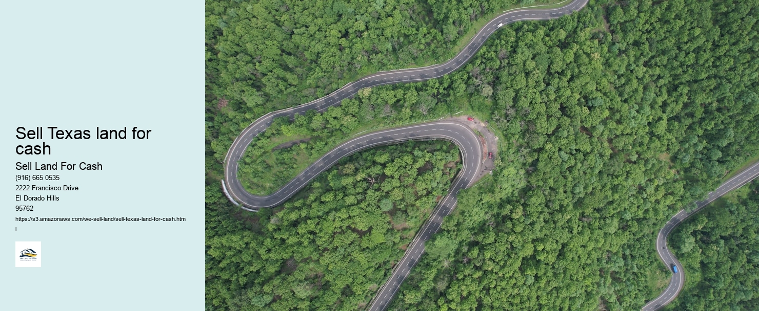 Sell Texas land for cash