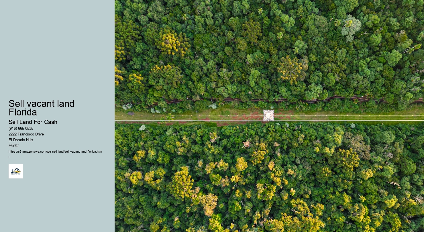 Sell vacant land Florida