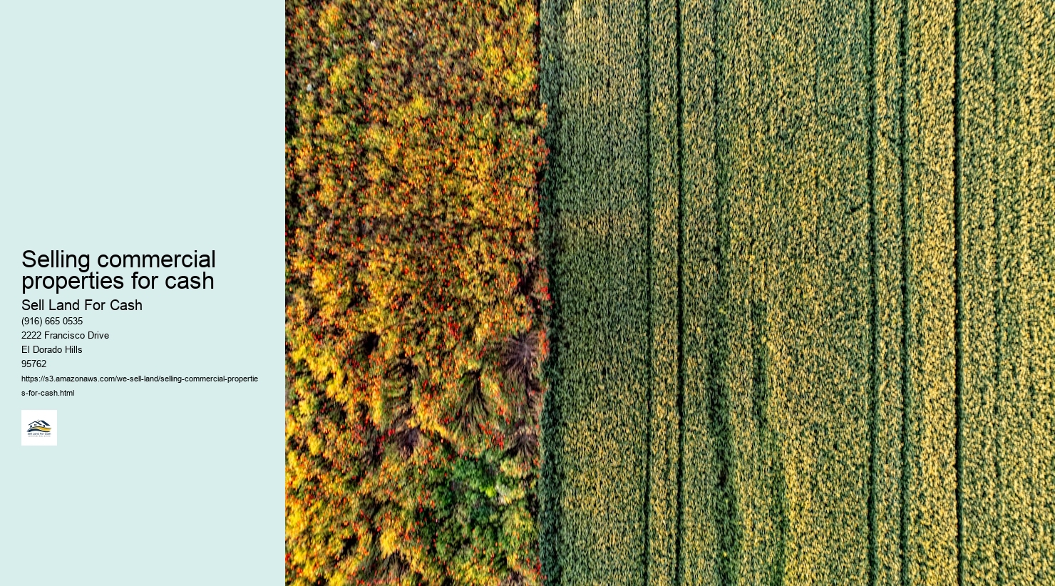 Selling commercial properties for cash