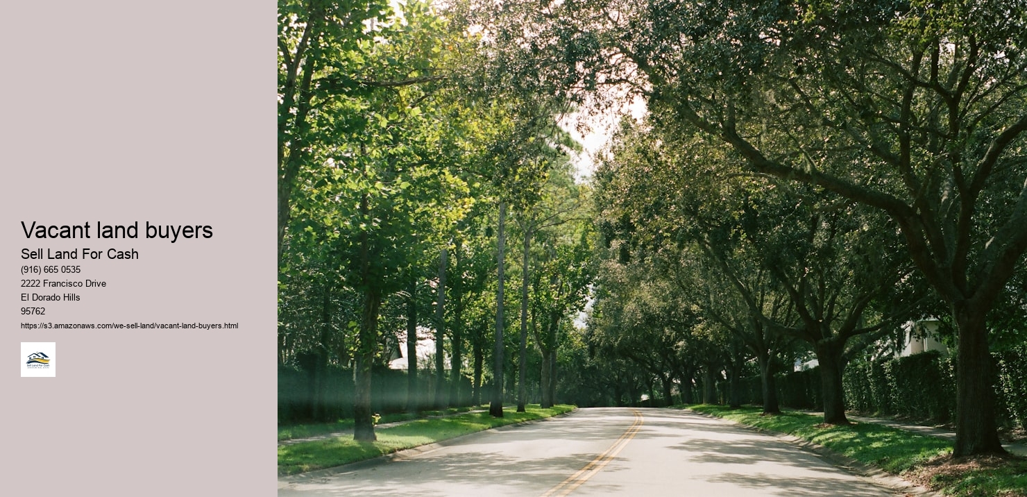 Vacant land buyers