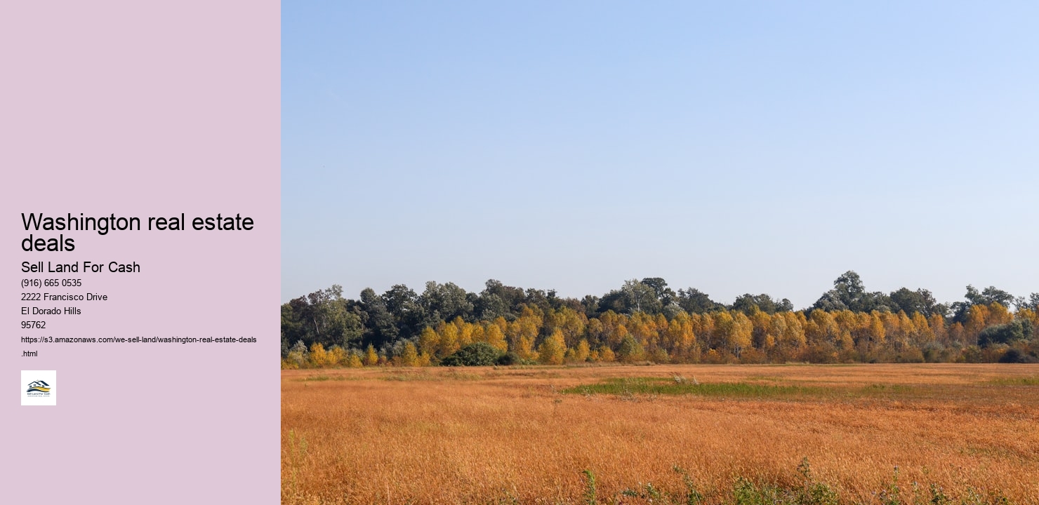 Washington real estate deals