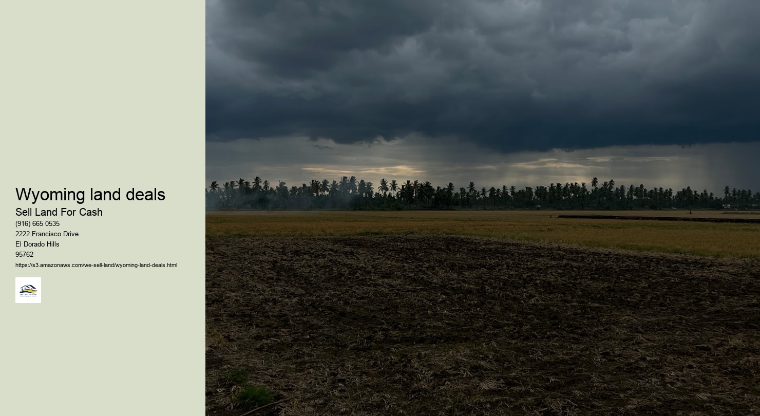 Wyoming land deals