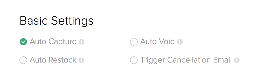 Riskified payments settings