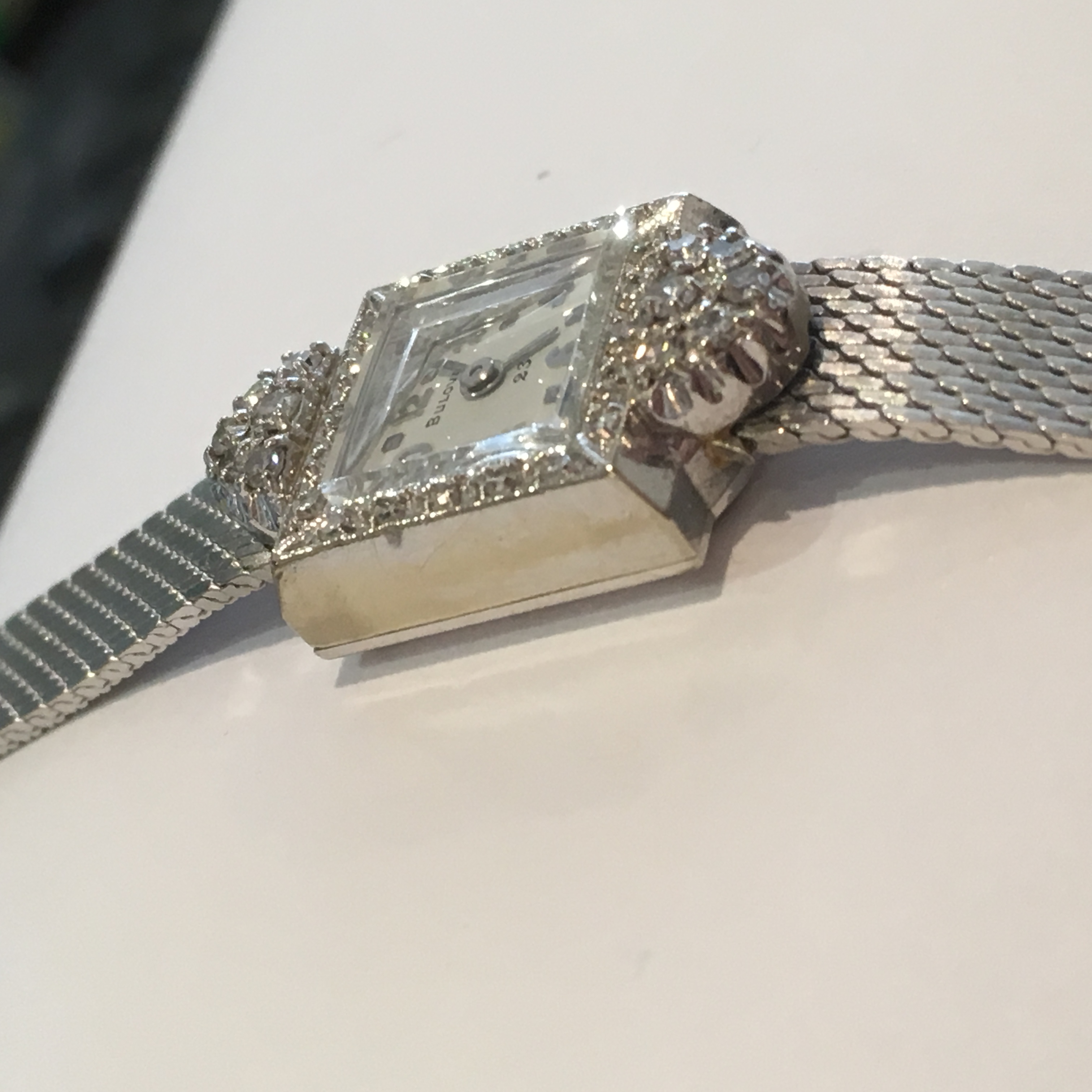 bulova white gold