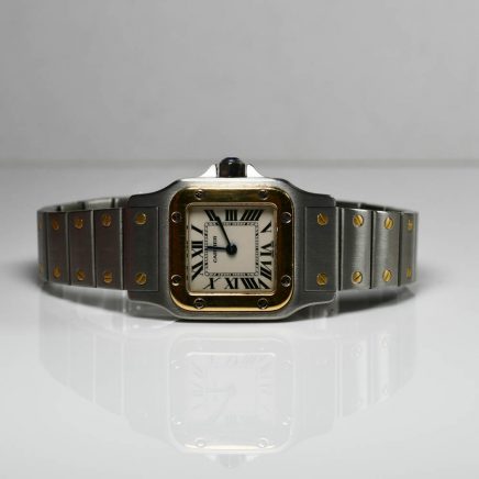 cartier 2 tone watch