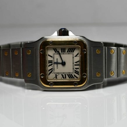 cartier 2 tone watch