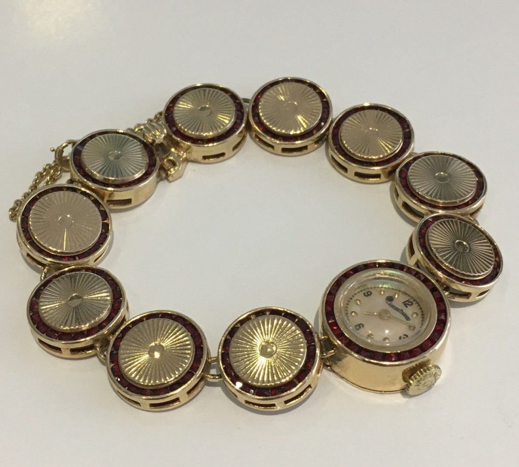 lucien piccard women's 14k gold watch