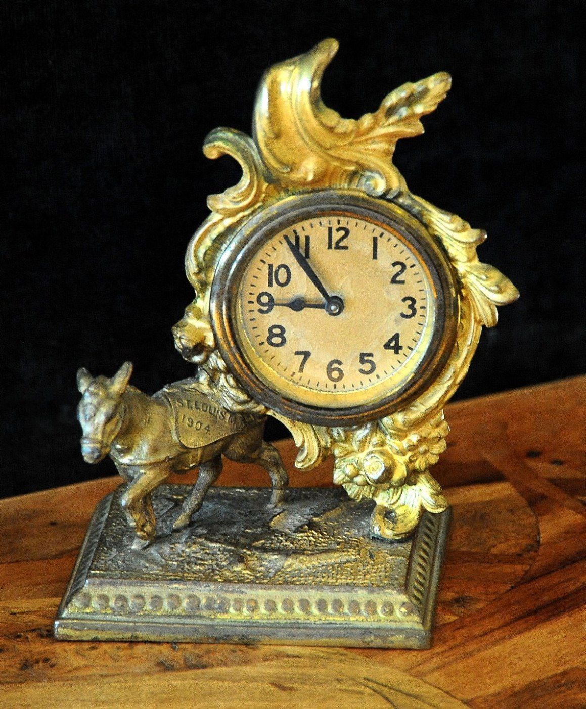 1904 St Louis World S Fair Clock Rare Finest Known Original Gilt