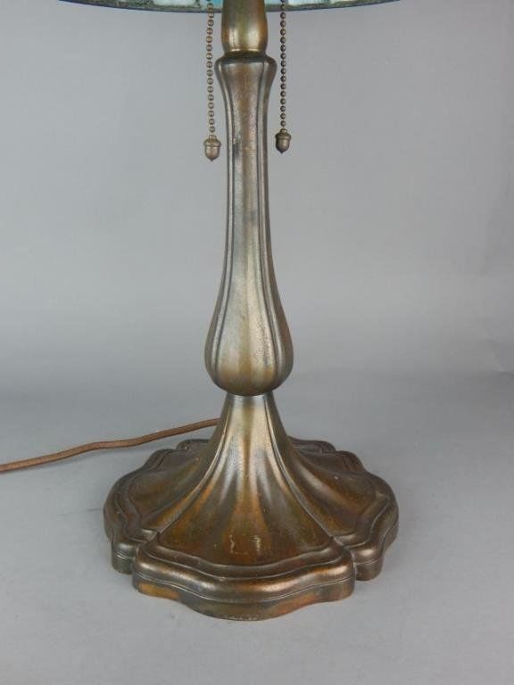 Antique Unique Leaded Lamp Handel Base Circa 1920 eBay