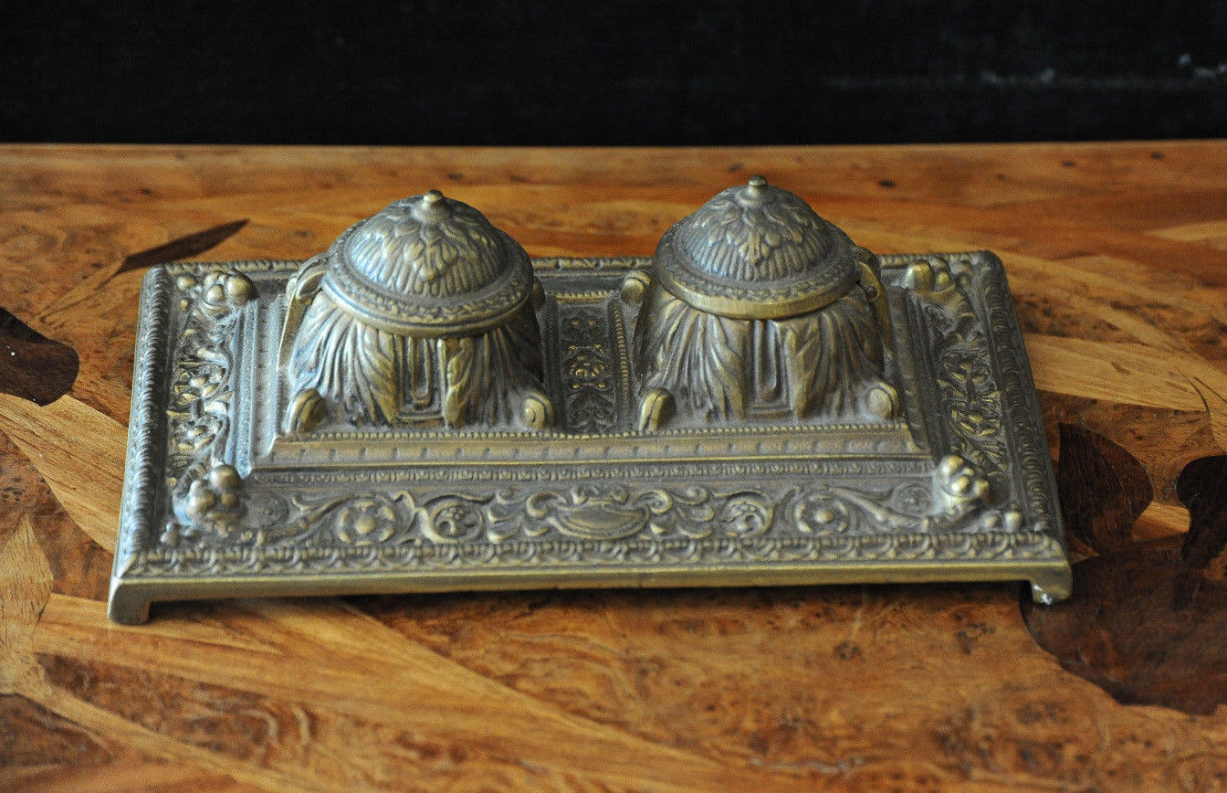 Bronze Inkwell Early 20th Century Tangible Investments