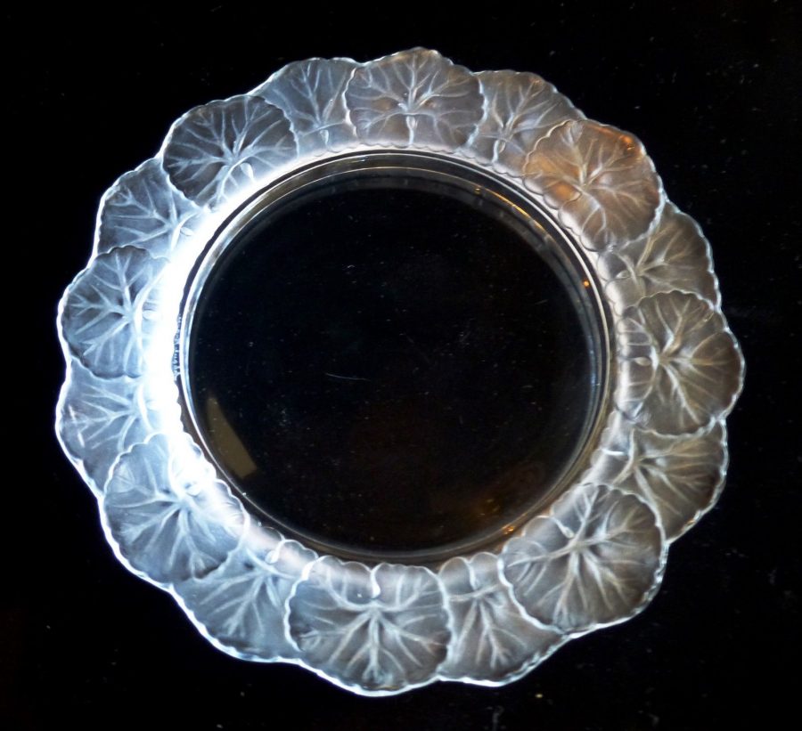 Lalique Crystal Honfleur Dessert or Salad Plate