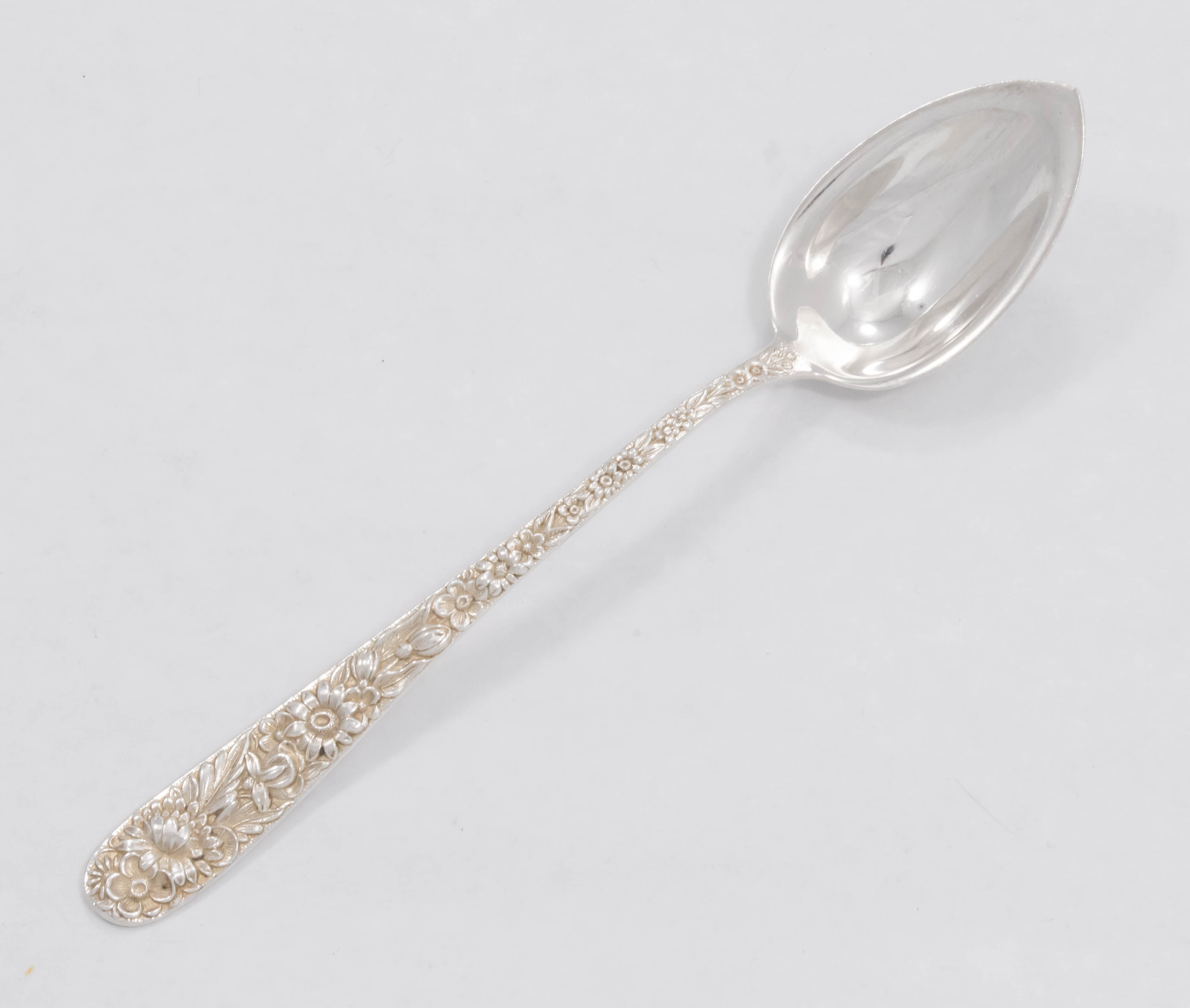 Repousse by Kirk Sterling Silver Grapefruit Spoon 6 1/4" No Monogram