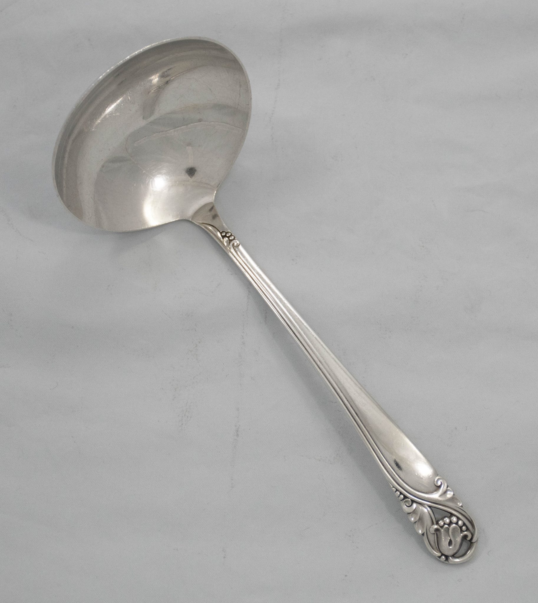 Spring Glory by International Sterling Silver Gravy Ladle 7 3/8" No