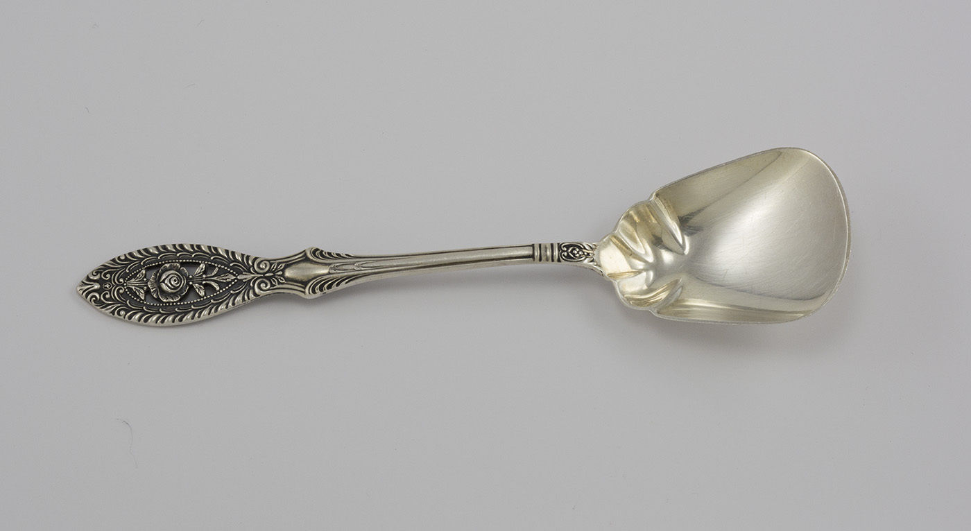 Valenciennes by Manchester Sterling Silver Sugar Spoon, 6 1/8" No