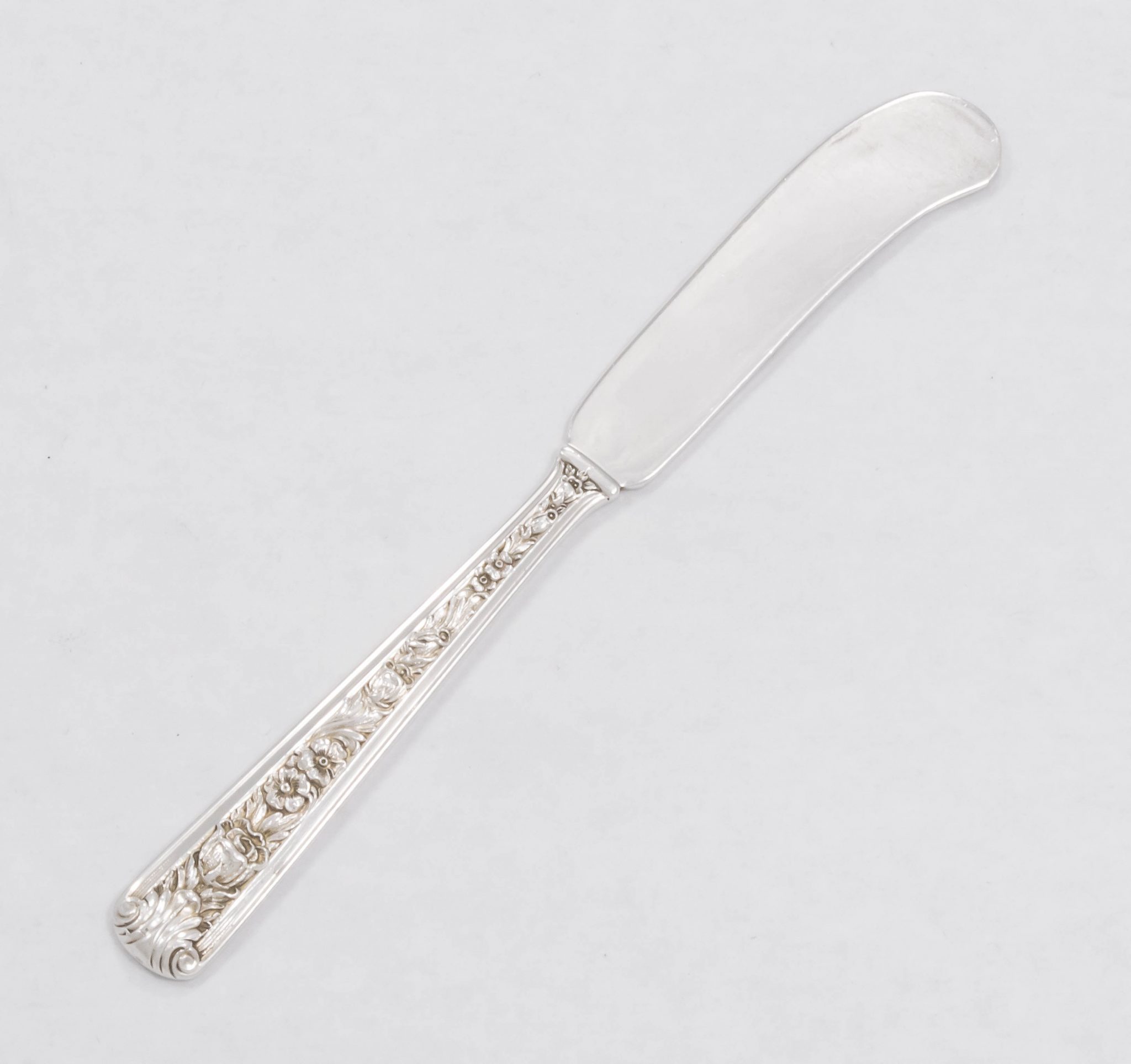 Windsor Rose by Watson Sterling Silver Butter Spreader flat handle 5 5/