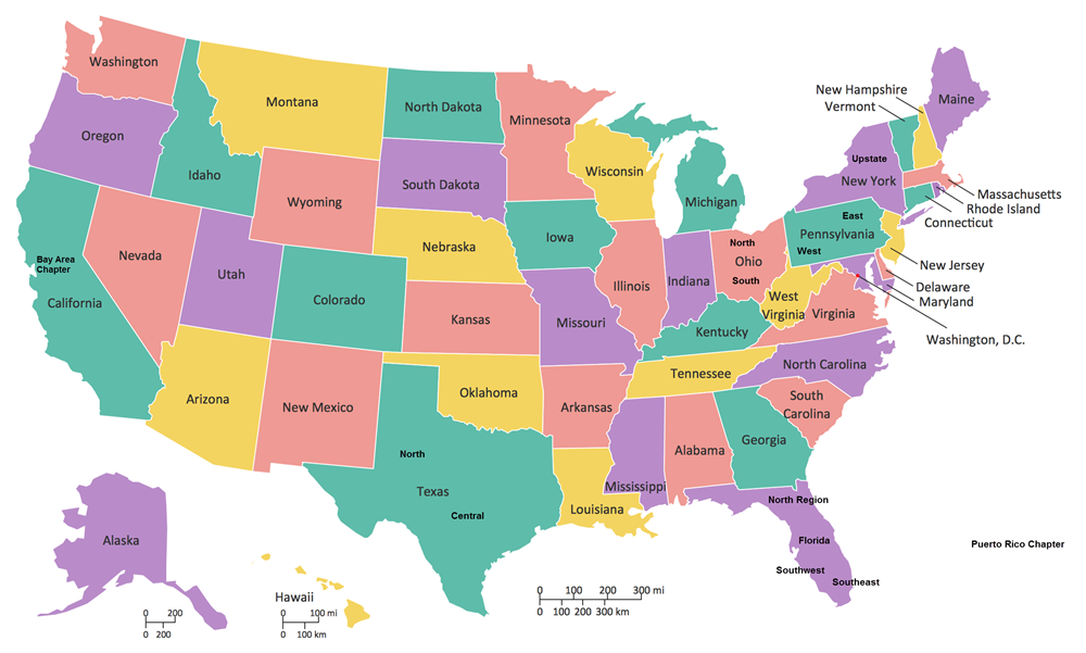 State Chapter Map