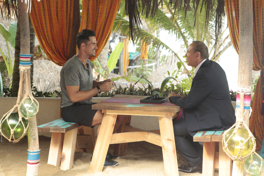 BACHELOR IN PARADISE - In "Episode 306B," which airs TUESDAY, SEPTEMBER 6 (8:00-9:00 p.m. EDT), the story picks up as one panicked bachelor voices his concerns to a devastated bachelorette, leaving her fearful going into the final rose ceremony. One vulnerable bachelorette worries that her reserved guy may not reciprocate her feelings of love going into the all-important day. The couples arrive to the final rose ceremony where the possibility of happily ever after is just ahead of them. Who will leave their time in Paradise engaged and ready to start their next chapter and who will leave with their heart broken? (ABC/Rick Rowell) JOSH MURRAY, NEIL LANE