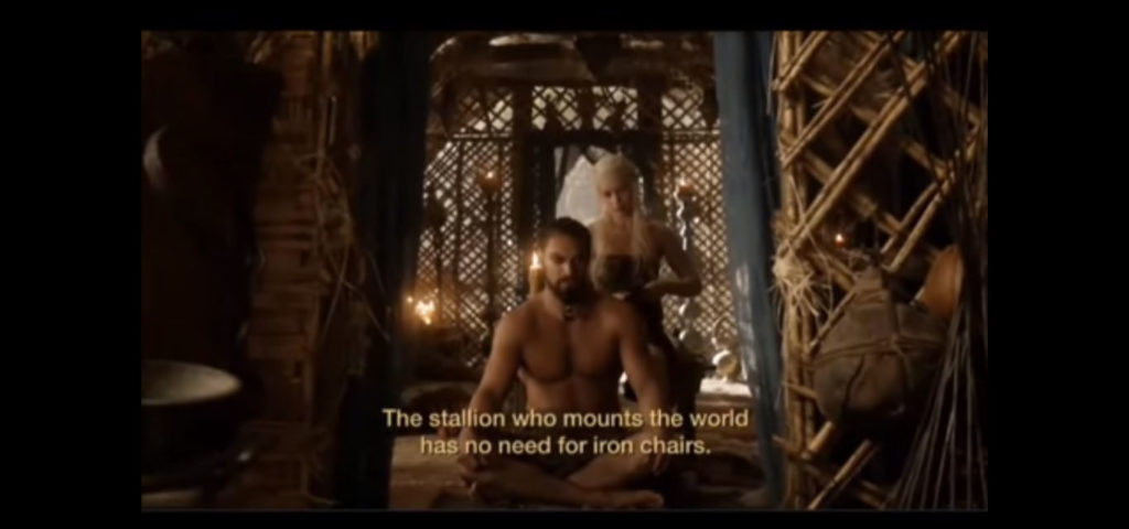 Speaking in Dothraki
