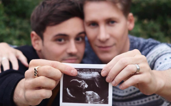 Tom Daley, Dustin Lance Black, Olympics, Oscars, baby news, valentine's day