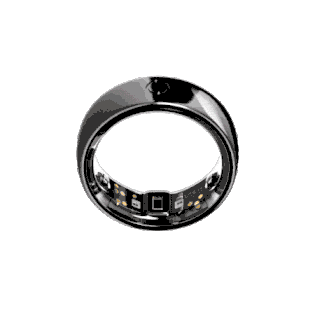 Circular Ring 2 in titanium, rotating