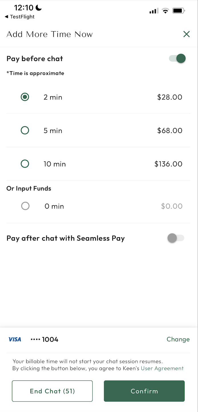 Full-screen modal pulling users out of chat