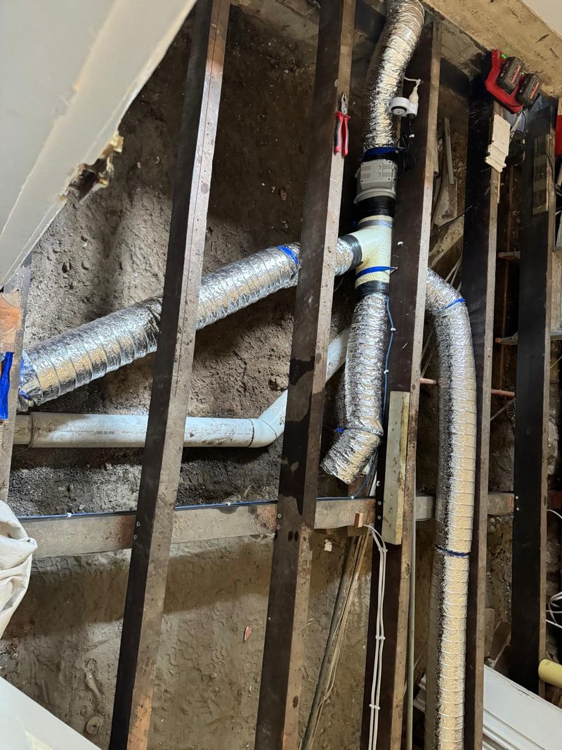 Completed underfloor ventilation and ducting job