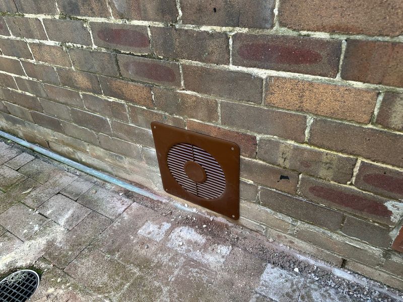 Subfloor ventilation work under a Sydney property