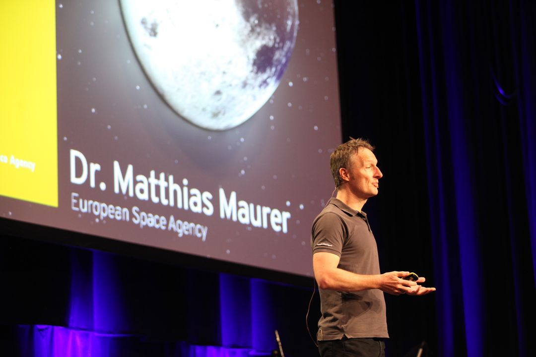 ESA astronaut Matthias Maurer at Spaceport Norway 2019 in Trondheim