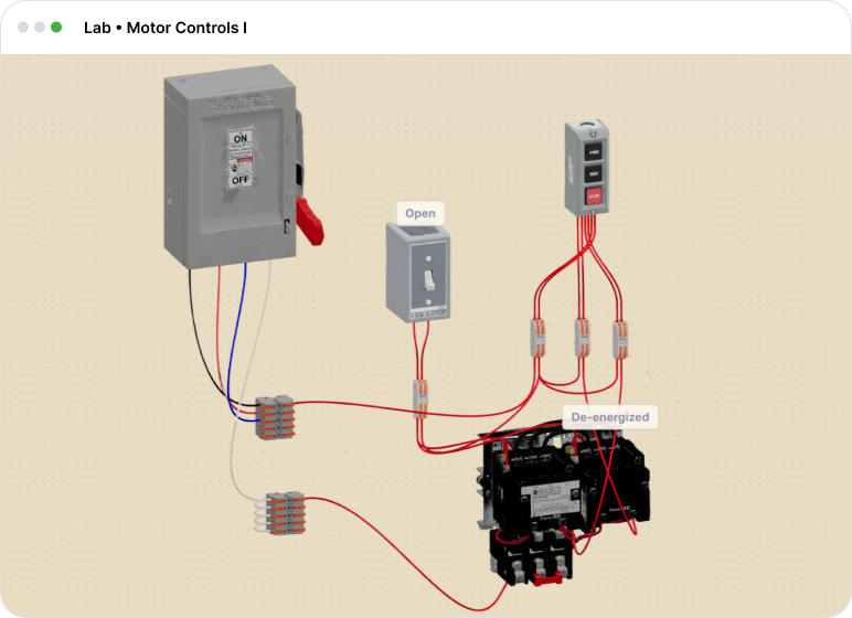 Motor Controls I lab: Forward/Reverse with Interlocking