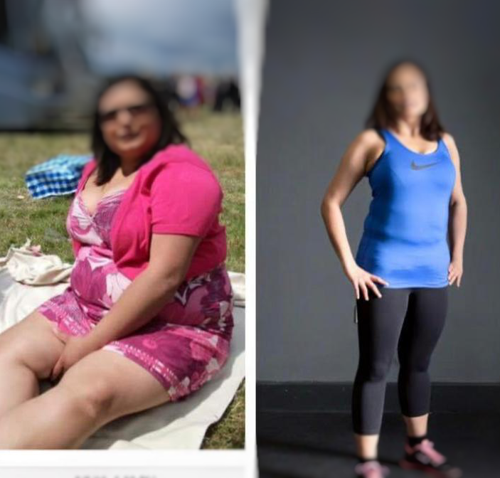 Zone Body Fit female client transformation result