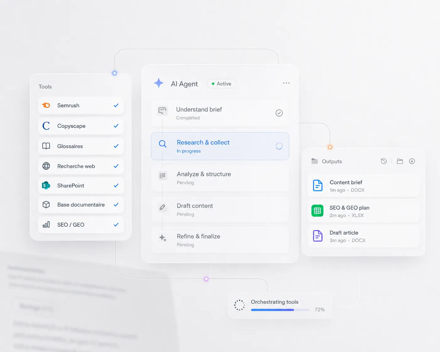 Outils intégrés de l'agent