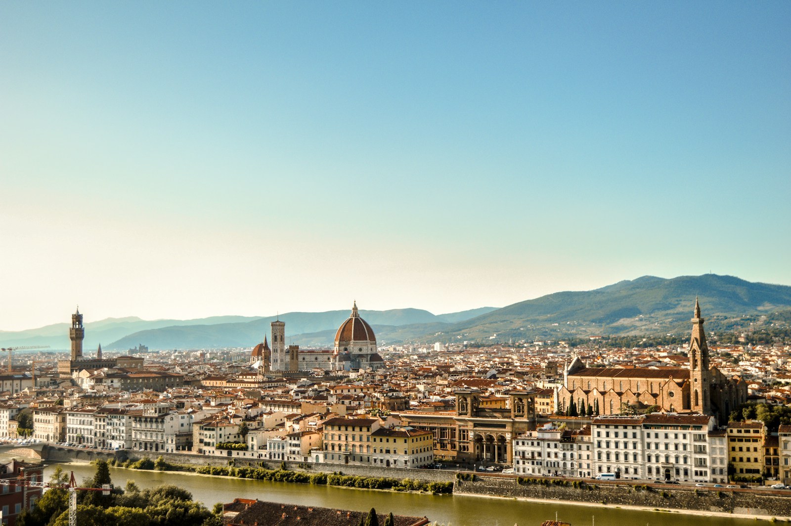 Florence Peretola airport arrivals area for car rental pickup