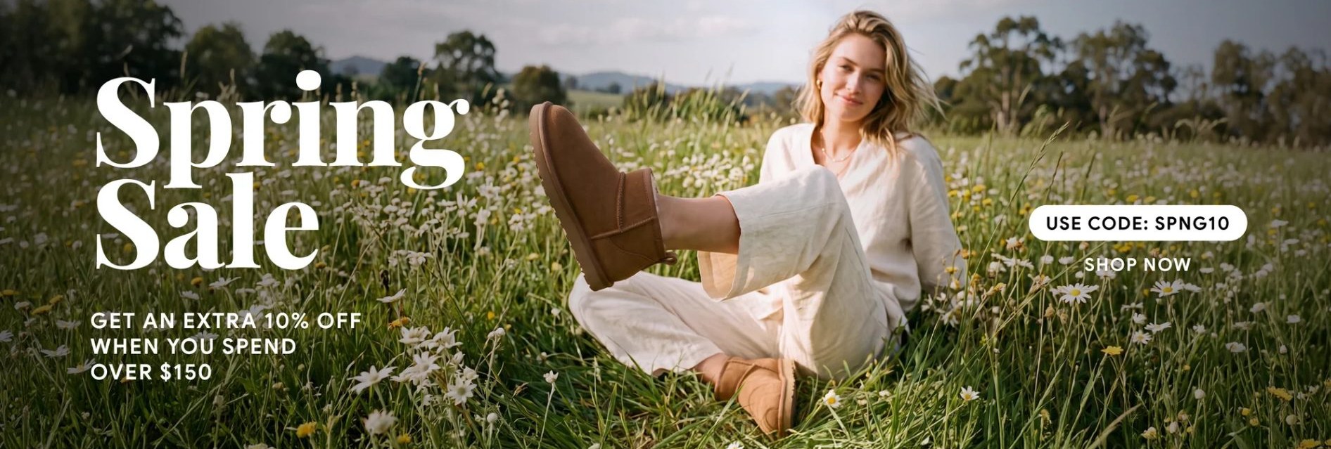 UGG Outlet Store home page banner