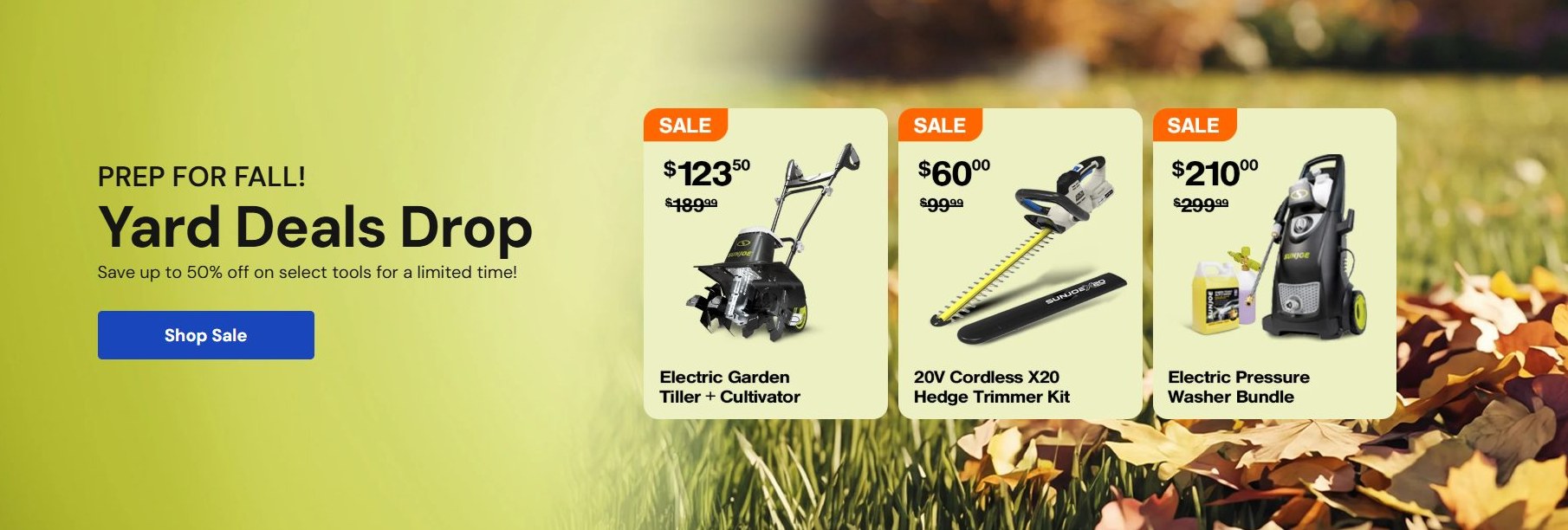 Shop Joe home page banner
