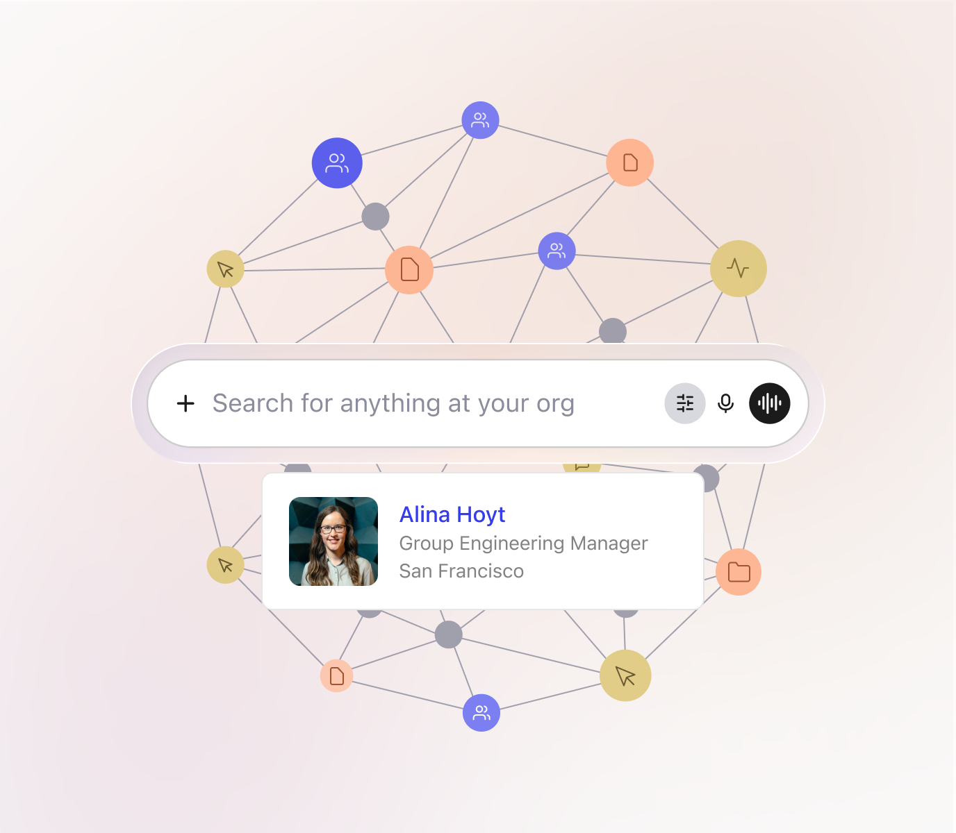 Enterprise search people knowledge graph product visual