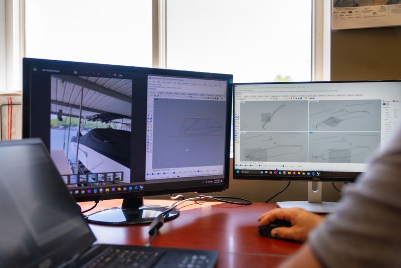 Three-dimensional digital model used to pattern the cover