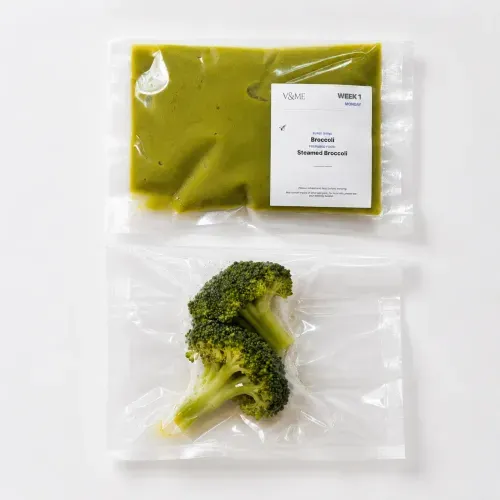 Fresh broccoli purée