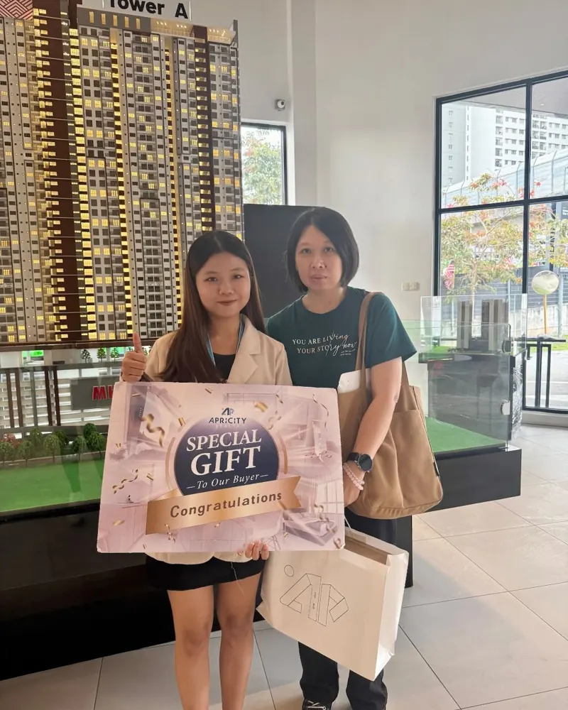 Apricity client buying a new home – property agent for new launch and subsale in KL and Johor Bahru
