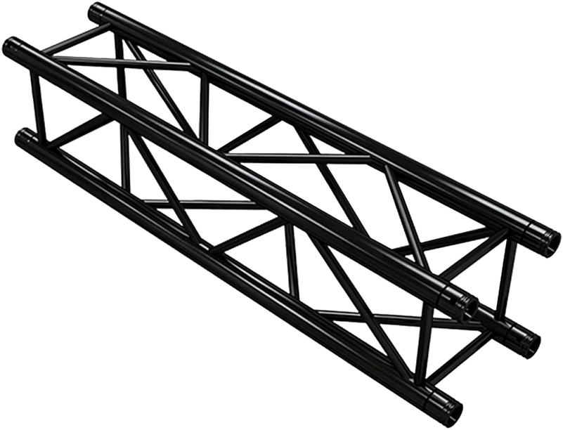 Zwarte vierkante truss